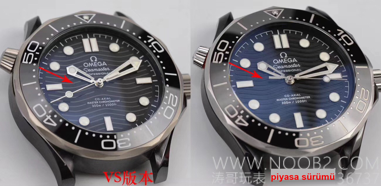 Gerçek-replika karşılaştırması: VS Factory Omega seramik-titanyum Seamaster 300m + naiad lock, orijinal ve piyasa versiyonuyla karşılaştırmalı dalış saati incelemesi — 5. fotoğraf