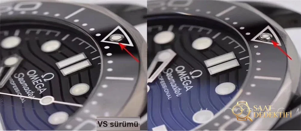 Gerçek-replika karşılaştırması: VS Factory Omega seramik-titanyum Seamaster 300m + naiad lock, orijinal ve piyasa versiyonuyla karşılaştırmalı dalış saati incelemesi - Fosfor ve Super-LumiNova Gece Görünümü