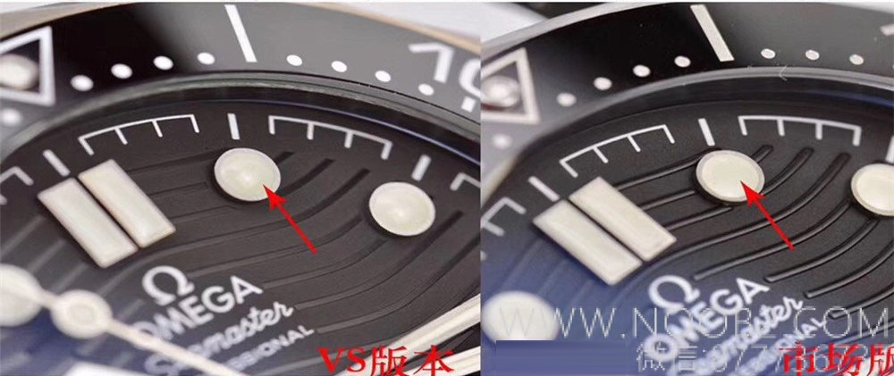 Gerçek-replika karşılaştırması: VS Factory Omega seramik-titanyum Seamaster 300m + naiad lock, orijinal ve piyasa versiyonuyla karşılaştırmalı dalış saati incelemesi — 10. fotoğraf