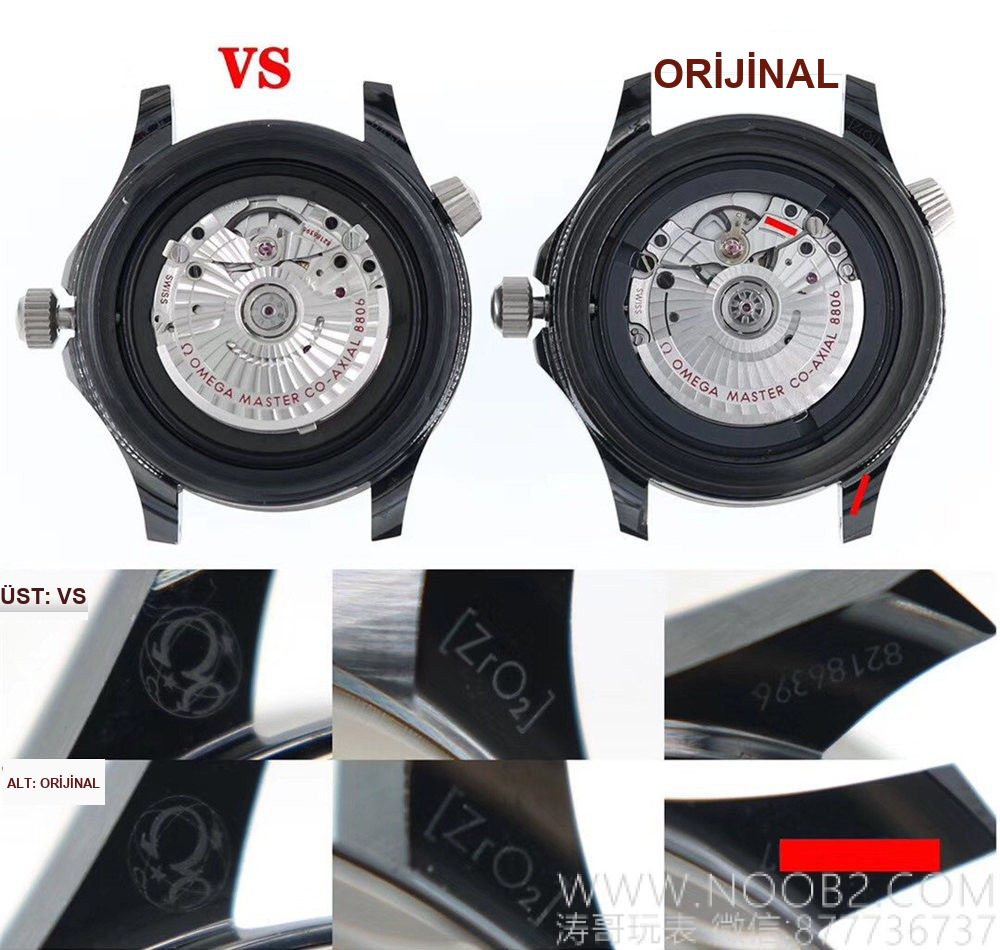 Gerçek-replika karşılaştırması: VS Factory Omega seramik-titanyum Seamaster 300m + naiad lock, orijinal ve piyasa versiyonuyla karşılaştırmalı dalış saati incelemesi — 13. fotoğraf