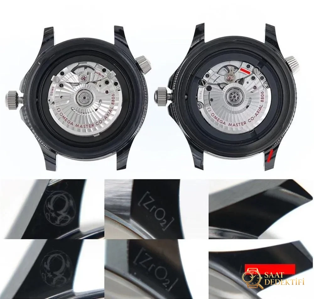 Gerçek-replika karşılaştırması: VS Factory Omega seramik-titanyum Seamaster 300m + naiad lock, orijinal ve piyasa versiyonuyla karşılaştırmalı dalış saati incelemesi - Kasa Çeliği ve Polisaj Kalitesi