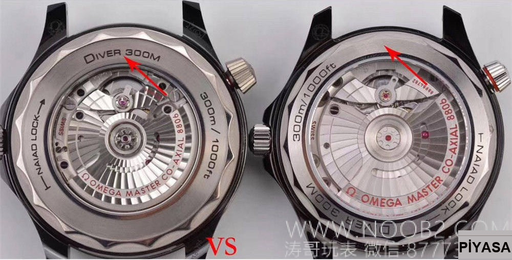 Gerçek-replika karşılaştırması: VS Factory Omega seramik-titanyum Seamaster 300m + naiad lock, orijinal ve piyasa versiyonuyla karşılaştırmalı dalış saati incelemesi — 18. fotoğraf