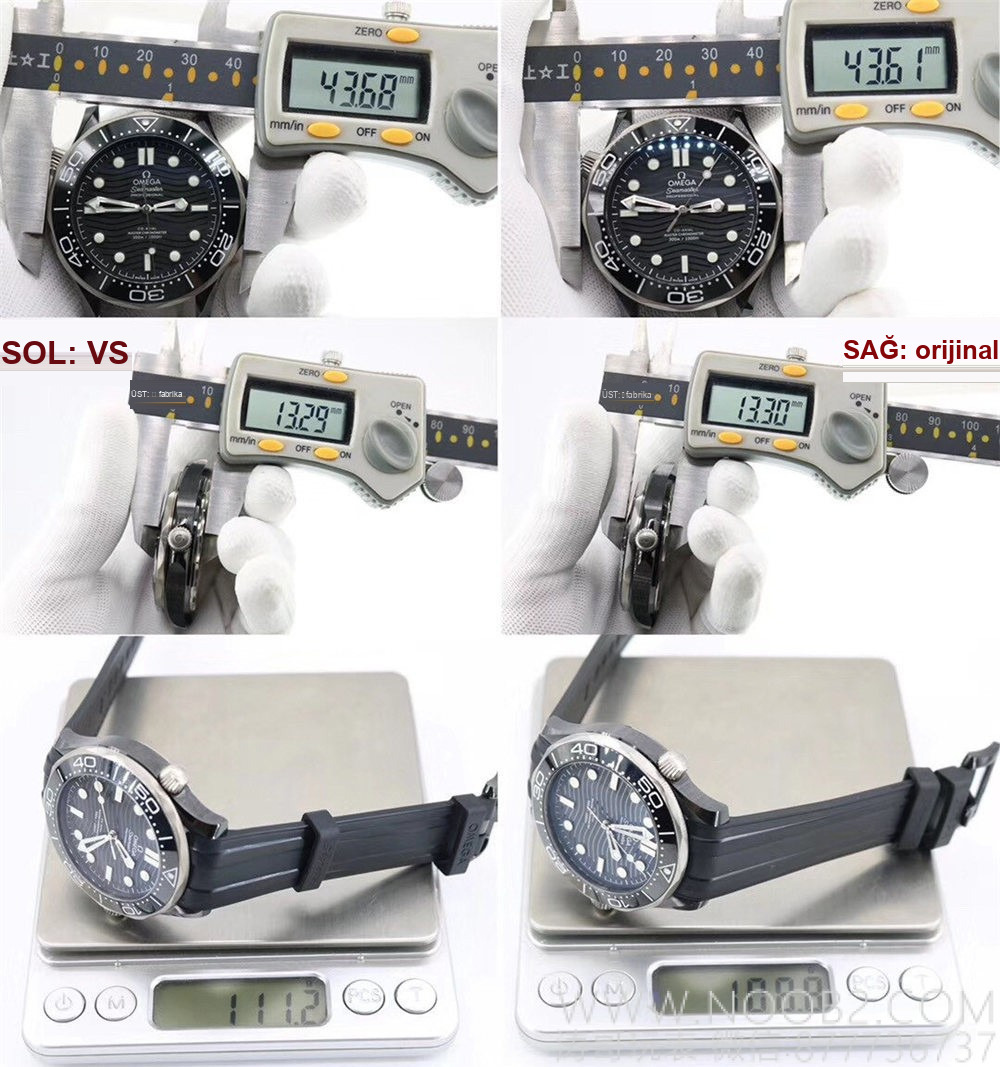 Gerçek-replika karşılaştırması: VS Factory Omega seramik-titanyum Seamaster 300m + naiad lock, orijinal ve piyasa versiyonuyla karşılaştırmalı dalış saati incelemesi — 24. fotoğraf
