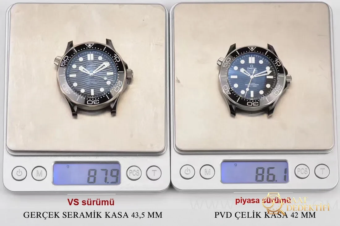 Gerçek-replika karşılaştırması: VS Factory Omega seramik-titanyum Seamaster 300m + naiad lock, orijinal ve piyasa versiyonuyla karşılaştırmalı dalış saati incelemesi - Balans Çarkı ve Zemberek Aksamı