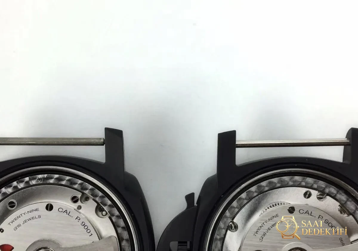 Gerçek-replika karşılaştırması: VS Factory Panerai PAM441 V2 versiyonunda kullanılan kendi üretimi Cal.P9001 mekanizmasının orijinaline kıyasla eksileri neler? - Arka Kapak Gravür ve Seri Numarası