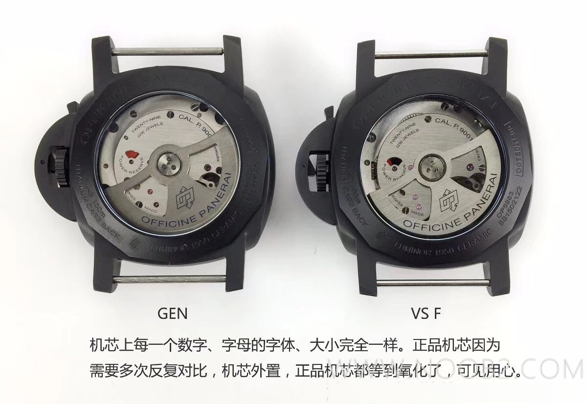 Gerçek-replika karşılaştırması: VS Factory Panerai PAM441 V2 versiyonunda kullanılan kendi üretimi Cal.P9001 mekanizmasının orijinaline kıyasla eksileri neler? — 7. fotoğraf