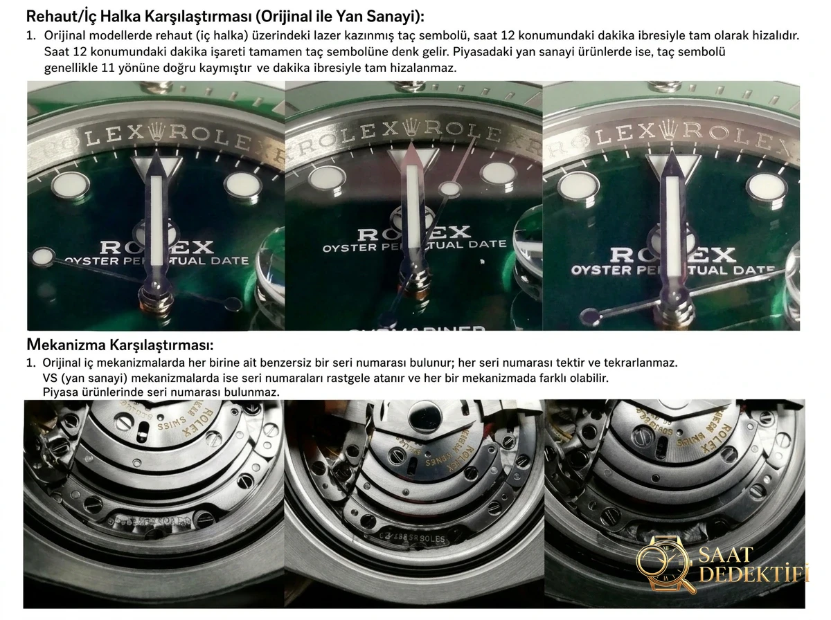 Gerçek-replika karşılaştırması: VS Factory Rolex yeşil Submariner en yeni Clean bezelle güncellenerek yeniden zirveye çıkıyor - Kasa Profili ve Kurma Kolu İncelemesi