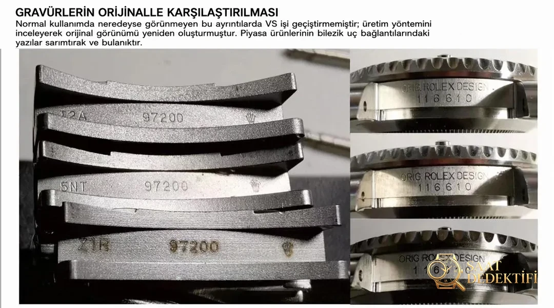 Gerçek-replika karşılaştırması: VS Factory Rolex yeşil Submariner en yeni Clean bezelle güncellenerek yeniden zirveye çıkıyor - Bilezik, Toka ve Klips Mekanizması