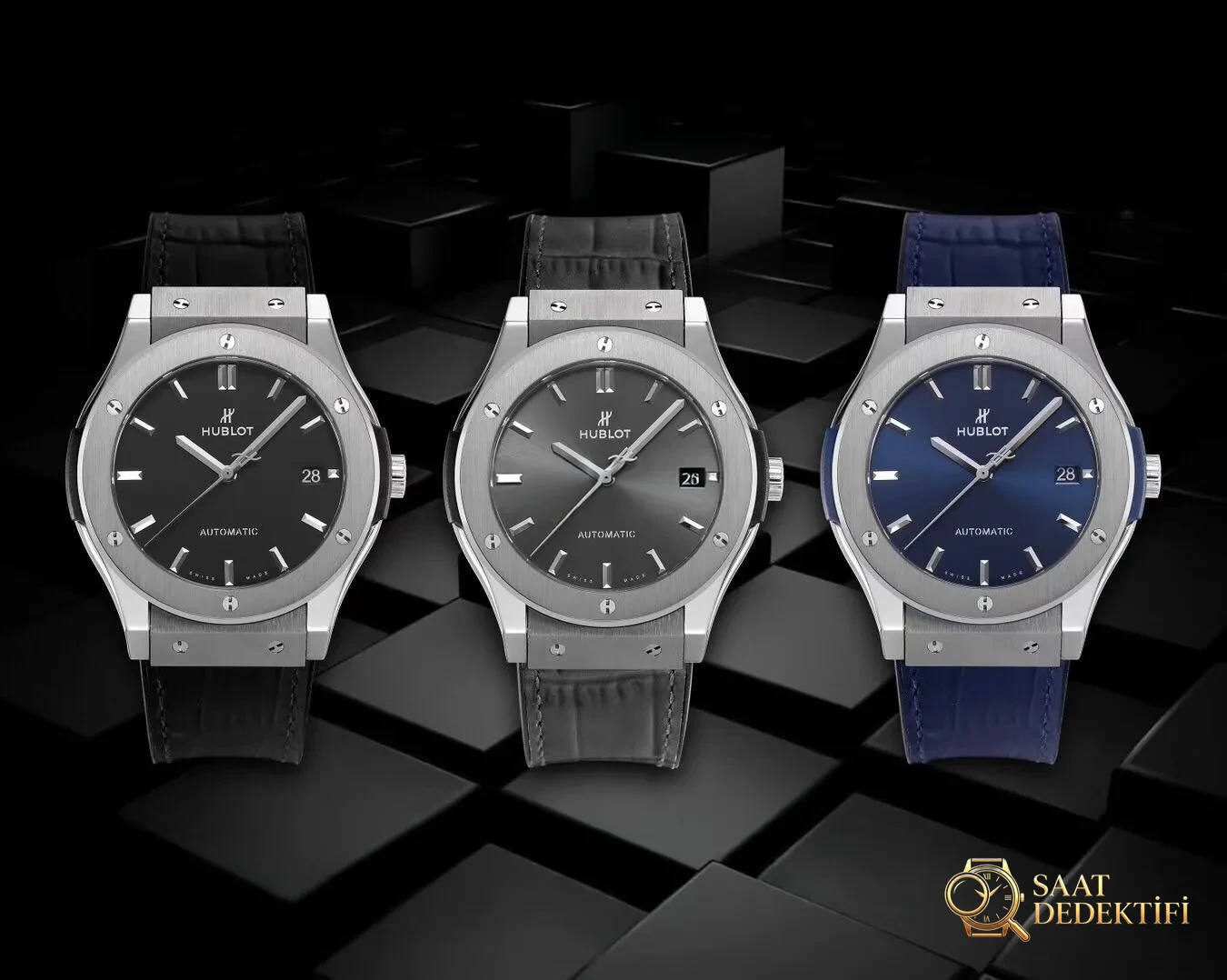 Gerçek-replika karşılaştırması: WWF Factory Hublot Classic Fusion serisi 511.NX.7170.LR 45 MM replika saat ile orijinalin karşılaştırmalı incelemesi - Kadran Detayı ve Bezel İşçiliği