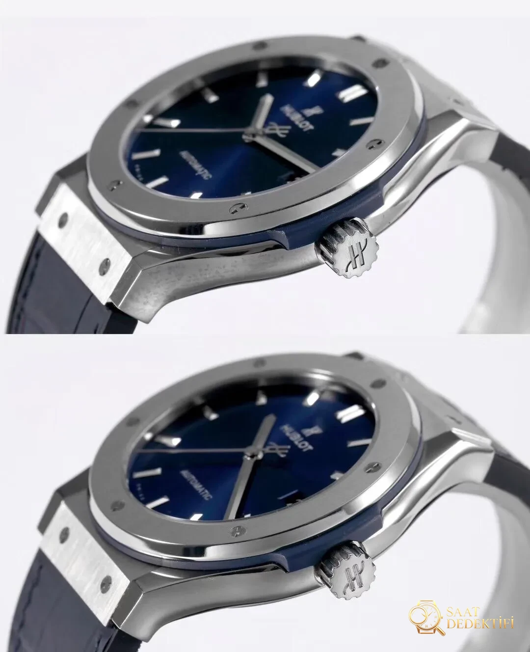 Gerçek-replika karşılaştırması: WWF Factory Hublot Classic Fusion serisi 511.NX.7170.LR 45 MM replika saat ile orijinalin karşılaştırmalı incelemesi - Bilekte Duruş ve Kasa Orantısı
