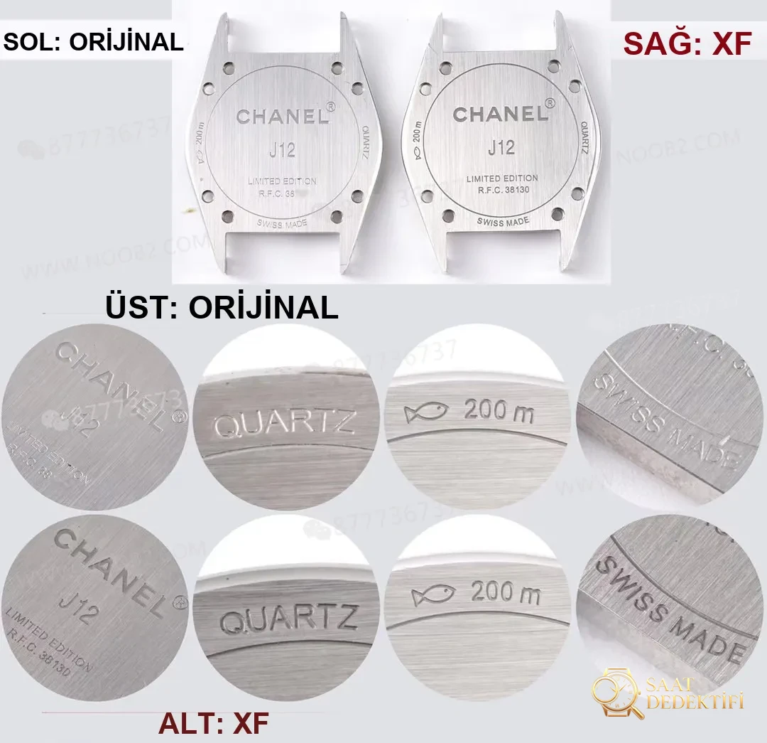 Gerçek-replika karşılaştırması: XF Factory Chanel J12 pembe sedef kadranlı H5513 saat incelemesi - Bilekte Duruş ve Kasa Orantısı