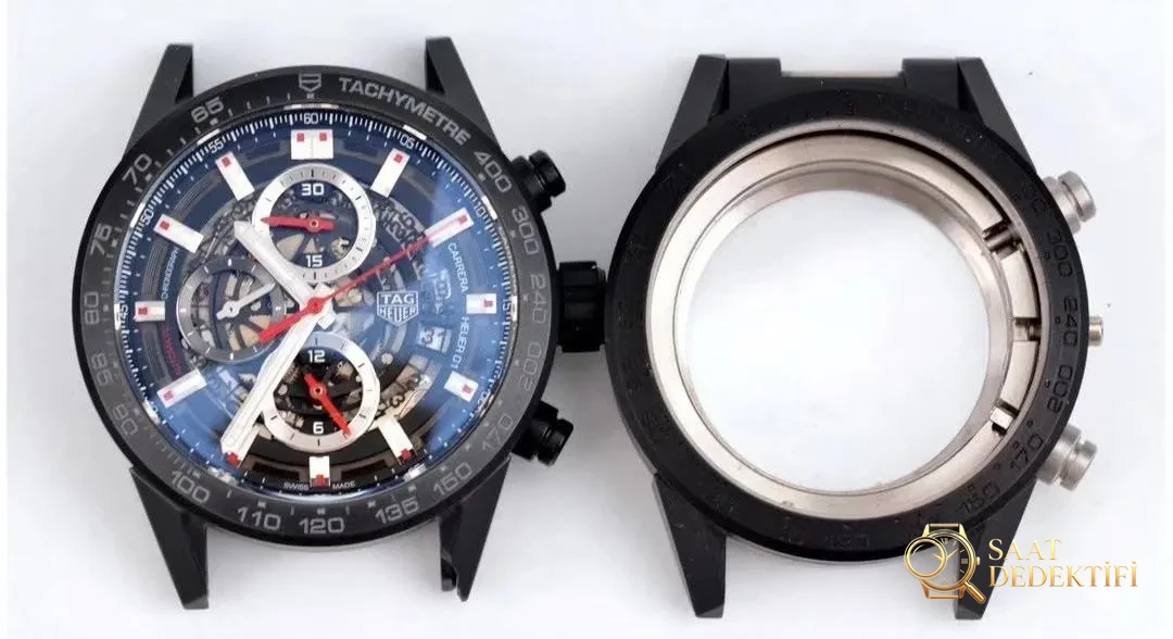 Gerçek-replika karşılaştırması: XF Factory TAG Heuer Carrera seramik kayışlı 43 mm saatin işçiliği nasıl? - Arka Kapak ve Mekanizma Detayı