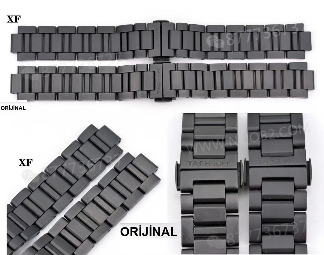 Gerçek-replika karşılaştırması: XF Factory TAG Heuer Carrera seramik kayışlı 43 mm saatin işçiliği nasıl? — 10. fotoğraf