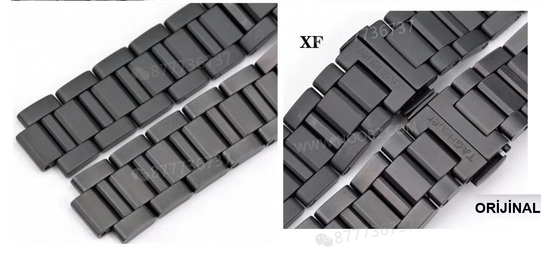 Gerçek-replika karşılaştırması: XF Factory TAG Heuer Carrera seramik kayışlı 43 mm saatin işçiliği nasıl? — 11. fotoğraf