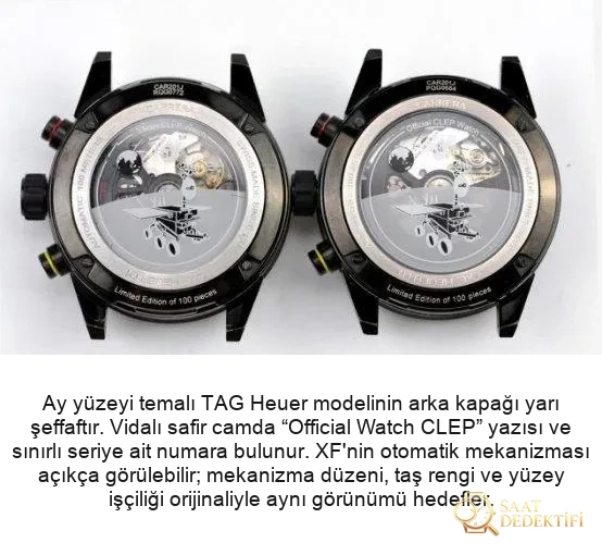 Gerçek-Replika Karşılaştırması: XF TAG Heuer Carrera Ay Yüzeyi Heuer 01 CLEP Özel Sürüm - Kordon Dokusu ve Dikiş Detayları