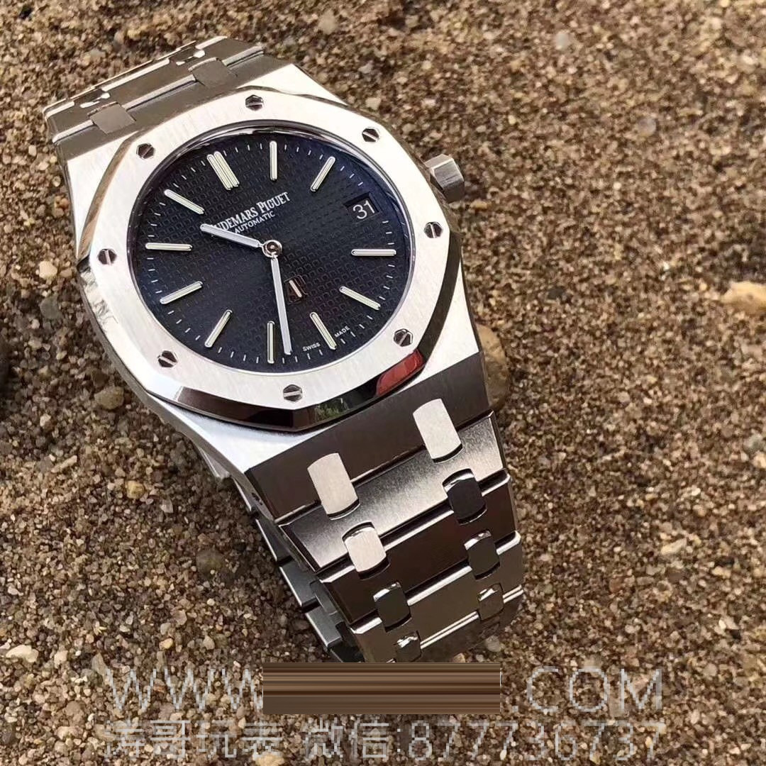 Gerçek-replika karşılaştırması: XF15202 replika ile orijinal AP Royal Oak klasik ultra ince iki iğneli çelik saat — 16. fotoğraf