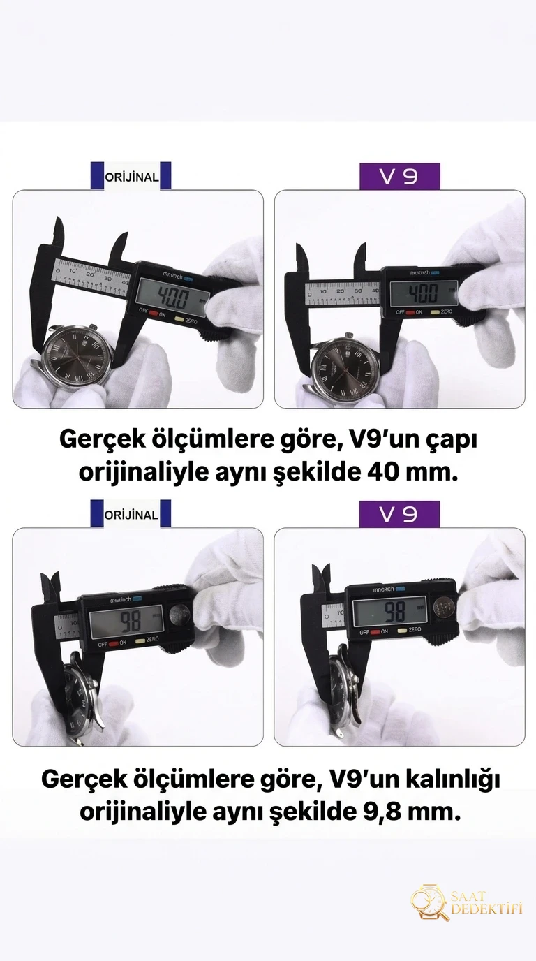 Gerçek-Replika Karşılaştırması: Yeni V9 Factory Longines Master Collection Gri Kadranlı 40 mm 3 Konum Tek Takvimli L2.793.4.71.6 Replika İncelemesi - Kordon Dokusu ve Dikiş Detayları