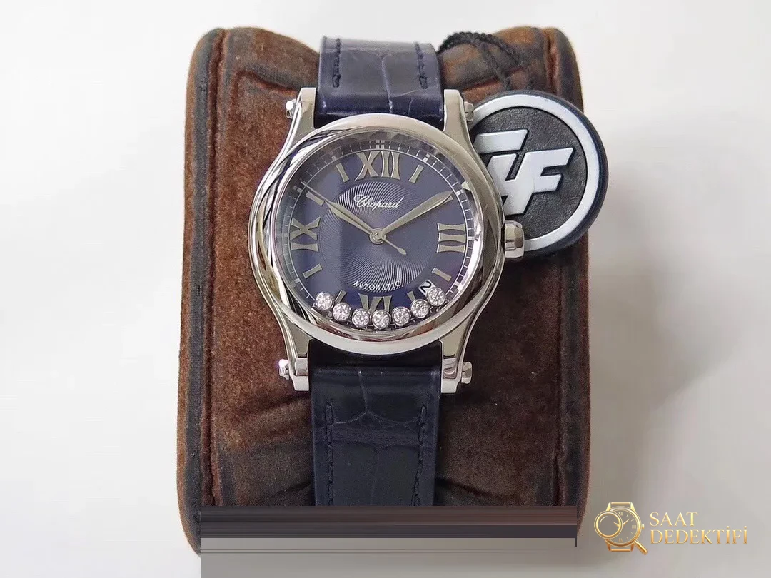 Gerçek-Replika Karşılaştırması: ZF Factory Chopard Happy Diamonds 7 Elmaslı 278559, Sea-Gull 2892 Mekanizmalı 36 mm Otomatik Kadın Kol Saati — Orijinal İncelemesi - Arka Kapak ve Mekanizma Detayı
