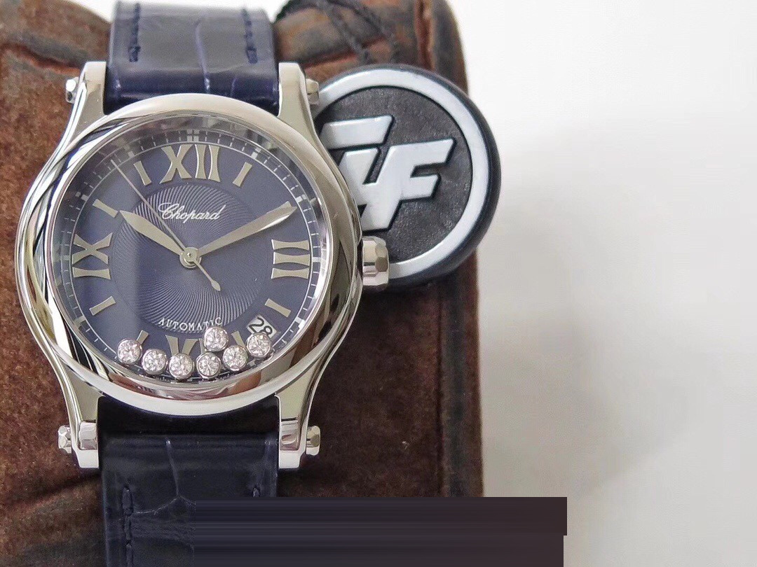 Gerçek-Replika Karşılaştırması: ZF Factory Chopard Happy Diamonds 7 Elmaslı 278559, Sea-Gull 2892 Mekanizmalı 36 mm Otomatik Kadın Kol Saati — Orijinal İncelemesi — 6. fotoğraf