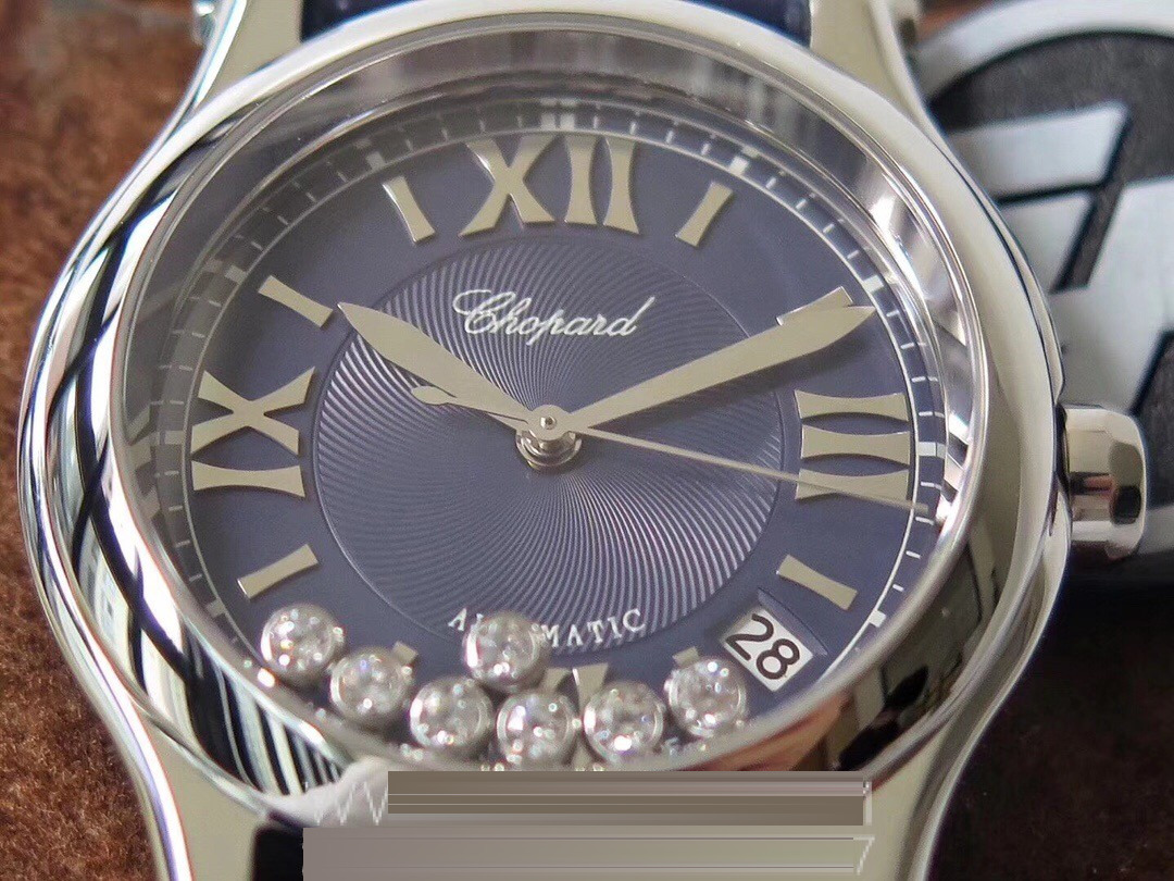Gerçek-Replika Karşılaştırması: ZF Factory Chopard Happy Diamonds 7 Elmaslı 278559, Sea-Gull 2892 Mekanizmalı 36 mm Otomatik Kadın Kol Saati — Orijinal İncelemesi — 8. fotoğraf