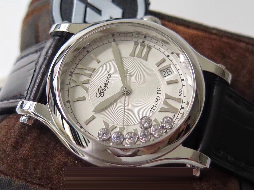 Gerçek-Replika Karşılaştırması: ZF Factory Chopard Happy Diamonds 7 Elmaslı 278559, Sea-Gull 2892 Mekanizmalı 36 mm Otomatik Kadın Kol Saati — Orijinal İncelemesi — 9. fotoğraf