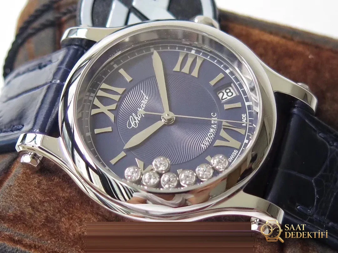 Gerçek-Replika Karşılaştırması: ZF Factory Chopard Happy Diamonds 7 Elmaslı 278559, Sea-Gull 2892 Mekanizmalı 36 mm Otomatik Kadın Kol Saati — Orijinal İncelemesi - Mekanizma Zemberek ve Balans Detayı