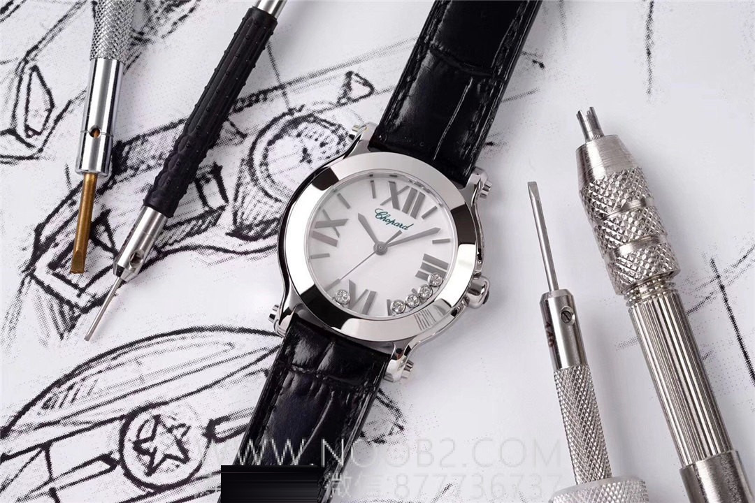 Gerçek-Replika Karşılaştırması: ZF Factory Chopard Happy Diamonds Quartz 278509-3001 Orijinal LUC İsviçre ETA955.112 Mekanizmalı Replika Saat ile Orijinal İnceleme Karşılaştırması — 12. fotoğraf