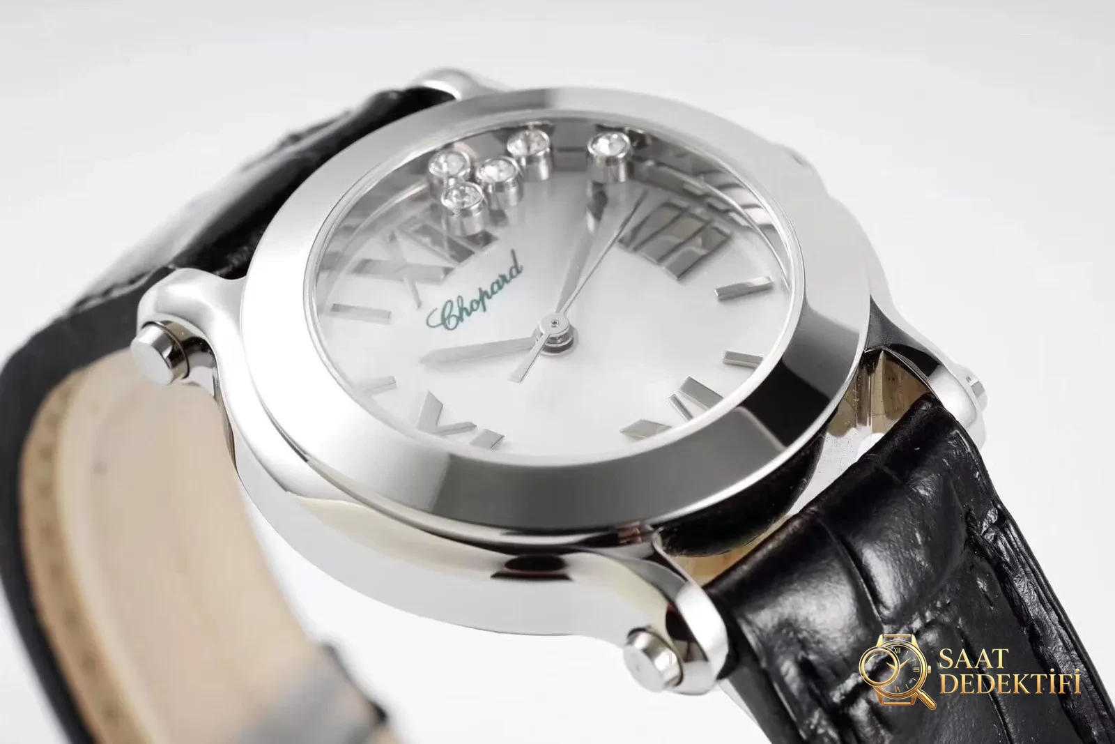 Gerçek-Replika Karşılaştırması: ZF Factory Chopard Happy Diamonds Quartz 278509-3001 Orijinal LUC İsviçre ETA955.112 Mekanizmalı Replika Saat ile Orijinal İnceleme Karşılaştırması - Kasa Çeliği ve Polisaj Kalitesi