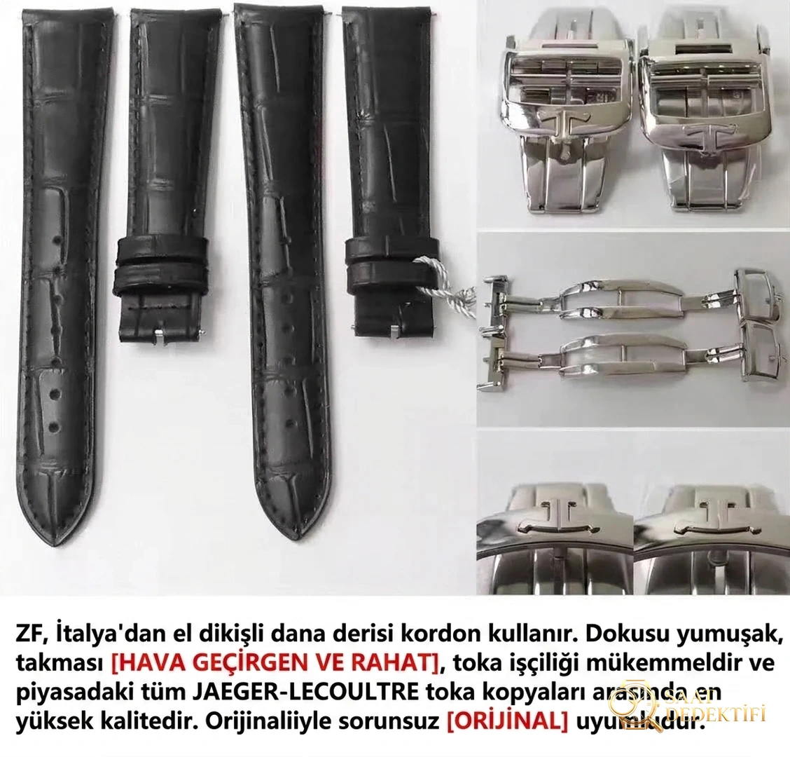 Gerçek-replika karşılaştırması: ZF Factory Jaeger-LeCoultre Master Geographic Q1428421 replika saatin orijinalle karşılaştırmalı incelemesi - Mekanizma Zemberek ve Balans Detayı