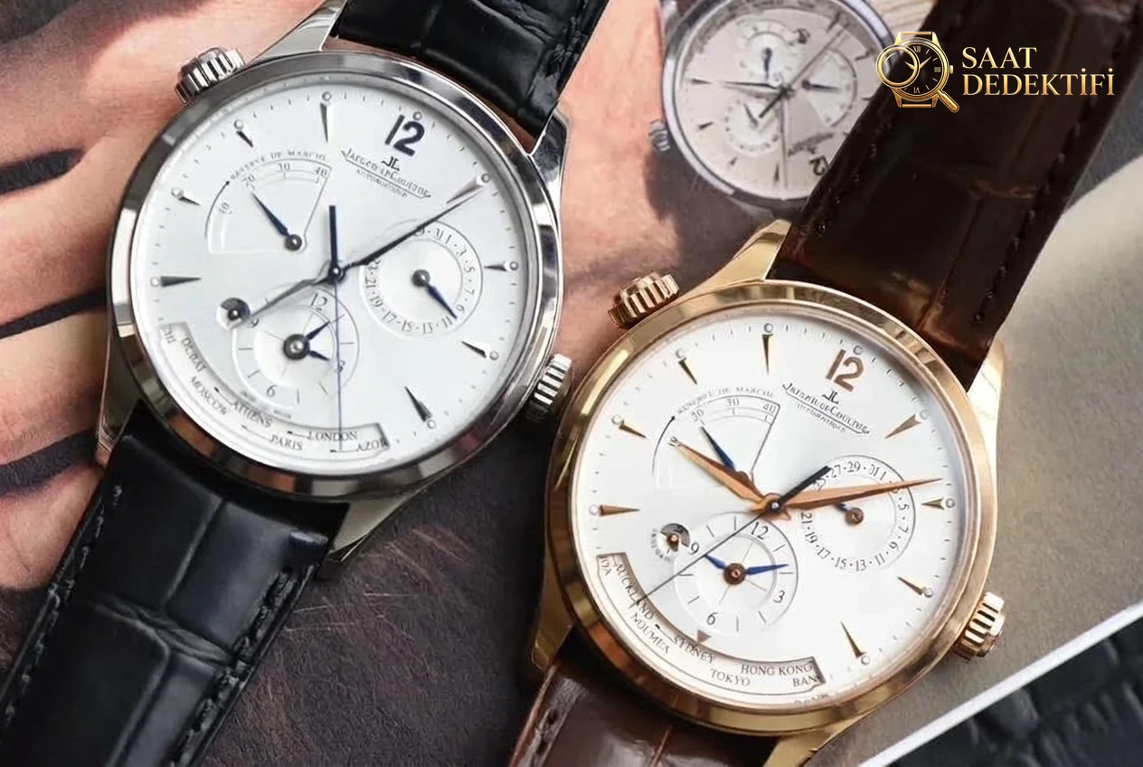 Gerçek-replika karşılaştırması: ZF Factory Jaeger-LeCoultre Master Geographic Q1428421 replika saatin orijinalle karşılaştırmalı incelemesi - Kasa Çeliği ve Polisaj Kalitesi