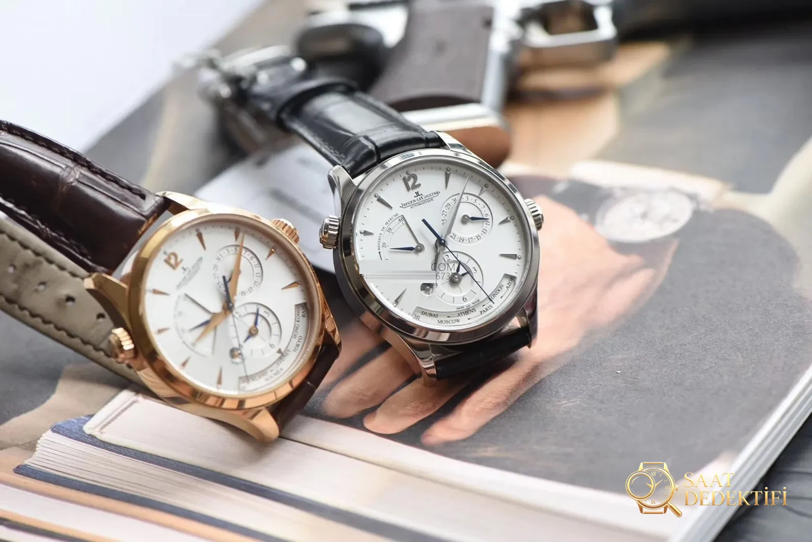 Gerçek-replika karşılaştırması: ZF Factory Jaeger-LeCoultre Master Geographic Q1428421 replika saatin orijinalle karşılaştırmalı incelemesi - Toka İçi Mikro Ayar Mekanizması