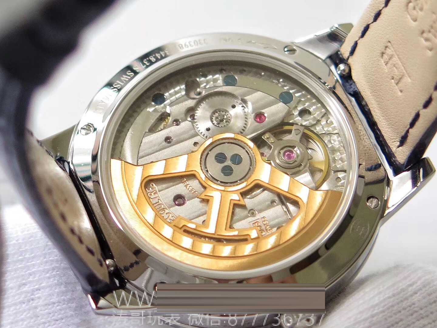 Gerçek-replika karşılaştırması: ZF Factory Jaeger-LeCoultre Rendez-Vous serisi 3468480 kadın mavi kadranlı replika saatin orijinalle karşılaştırmalı incelemesi — 16. fotoğraf