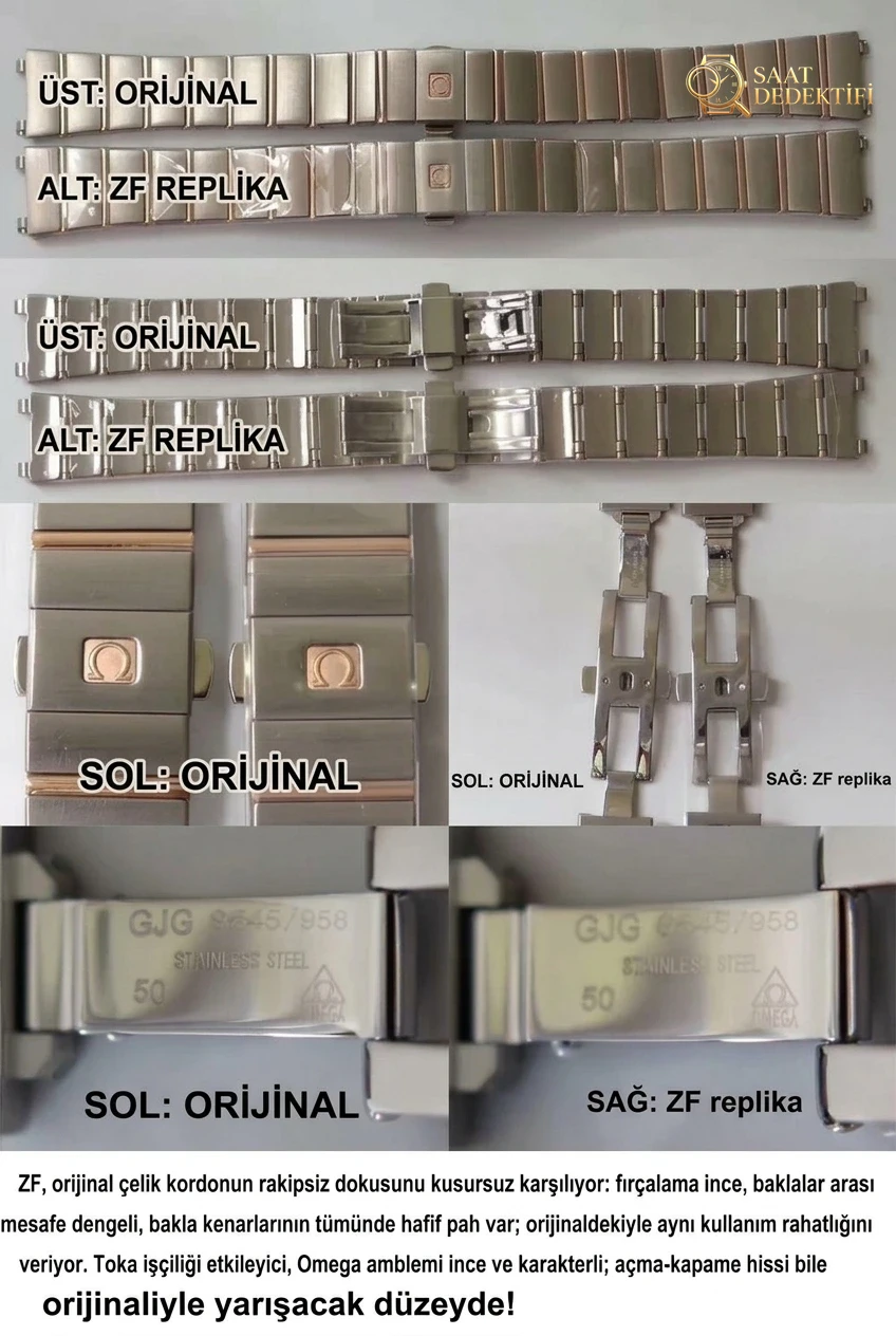Comparaison avec une réplique réelle : examen de la montre à quartz pour femme Omega Constellation de ZF Factory avec l'original - Ressort principal du mécanisme et détails de l'équilibre