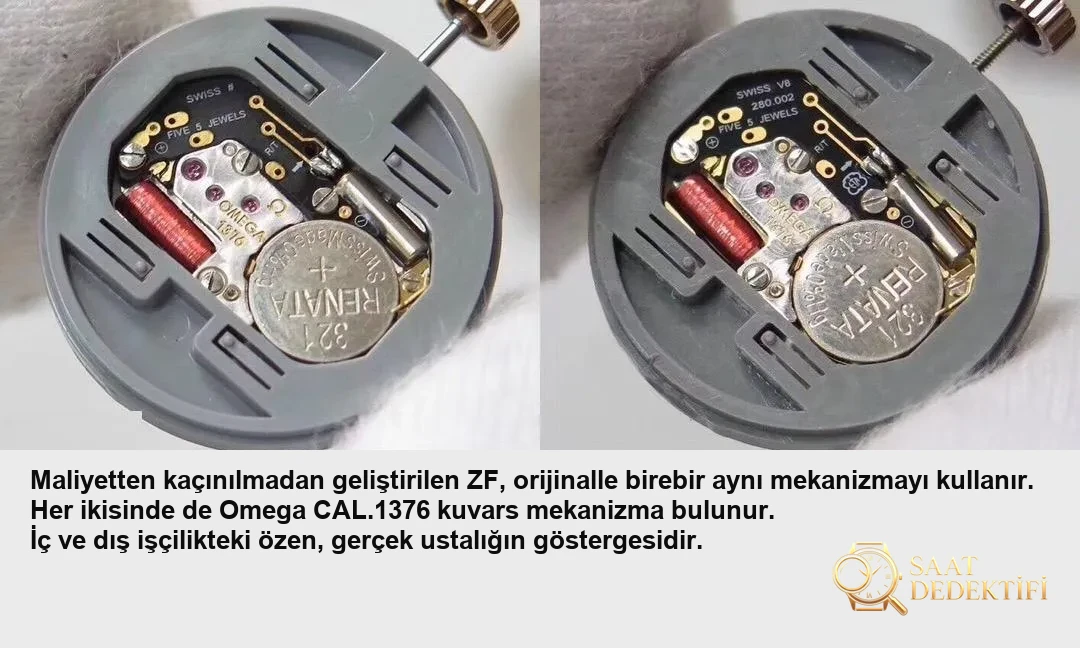 Réel ou réplique : examen de la montre à quartz pour femme Omega Constellation de ZF Factory avec l'original - Profil latéral et connexion du bracelet