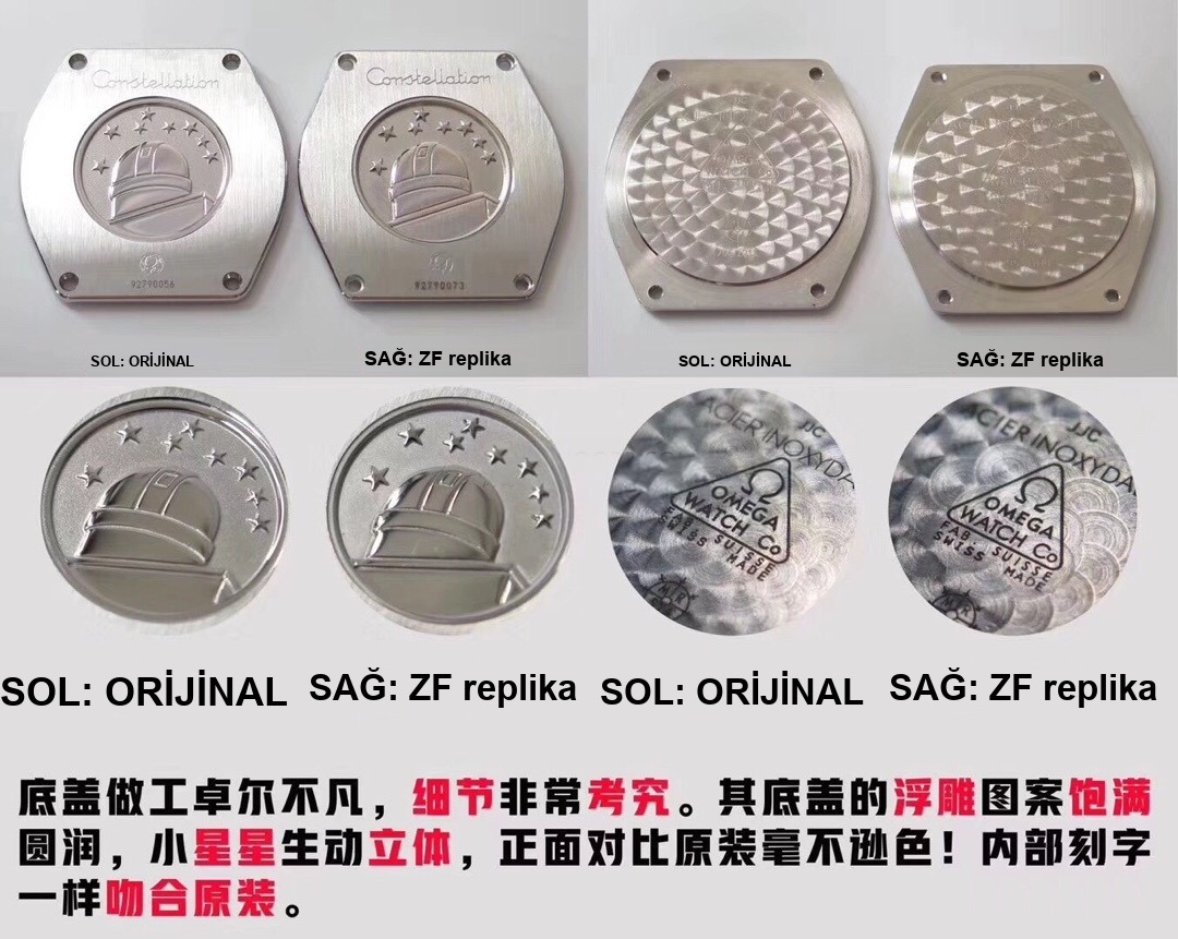 Gerçek-replika karşılaştırması: ZF Factory Omega Constellation kuvars kadın saati orijinalle inceleme — 17. fotoğraf