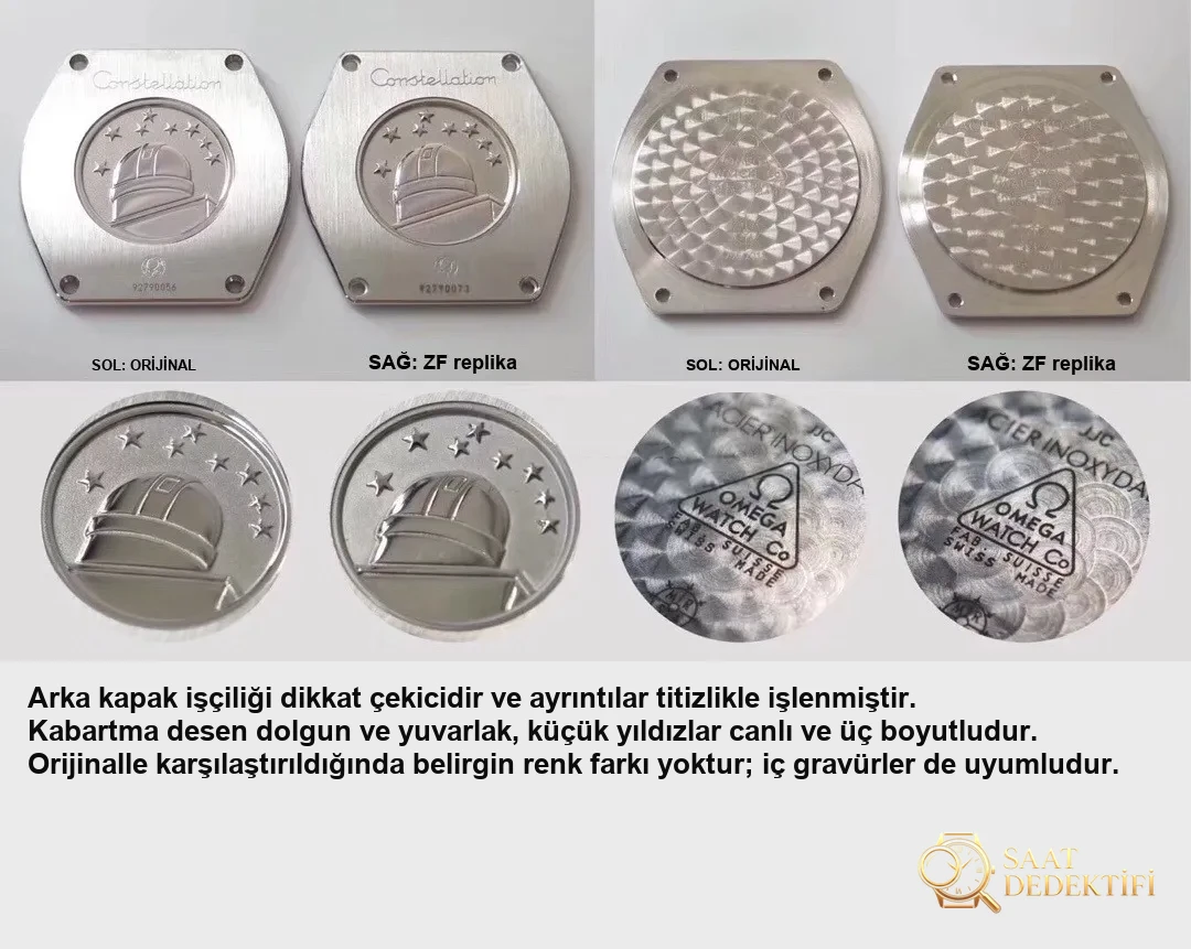 Réel ou réplique : revue de la montre à quartz pour femme Omega Constellation de ZF Factory avec l'original - Cadran des aiguilles et des secondes