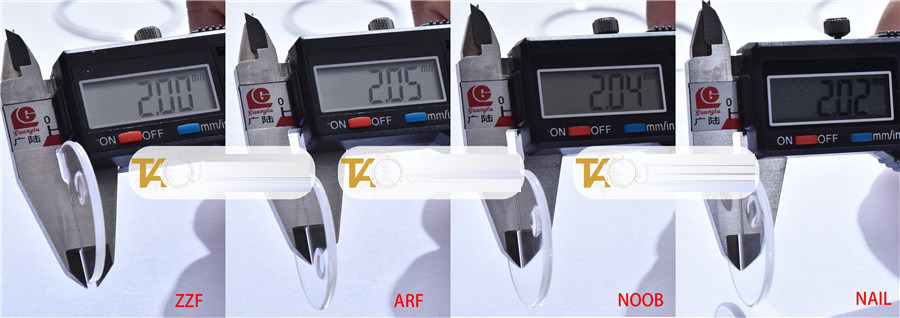 Gerçek-replika karşılaştırması: ZZ Factory AR Factory NAIL ve N Factory Rolex siyah su hayaleti replika saatiyle orijinalin en detaylı görselli incelemesi — 22. fotoğraf
