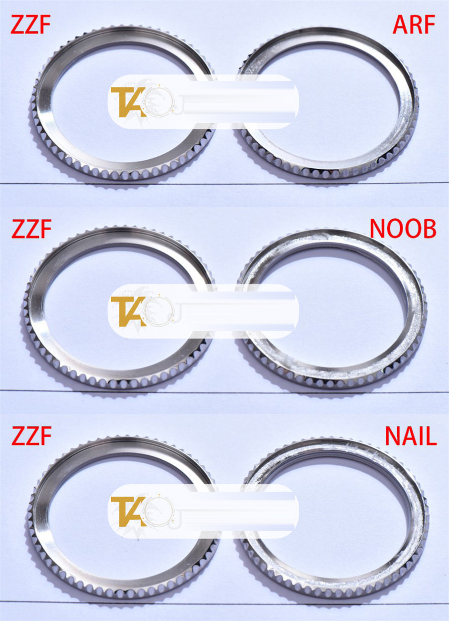 Gerçek-replika karşılaştırması: ZZ Factory AR Factory NAIL ve N Factory Rolex siyah su hayaleti replika saatiyle orijinalin en detaylı görselli incelemesi — 30. fotoğraf