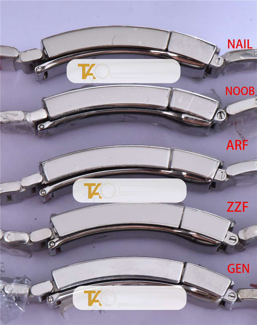Gerçek-replika karşılaştırması: ZZ Factory AR Factory NAIL ve N Factory Rolex siyah su hayaleti replika saatiyle orijinalin en detaylı görselli incelemesi — 36. fotoğraf