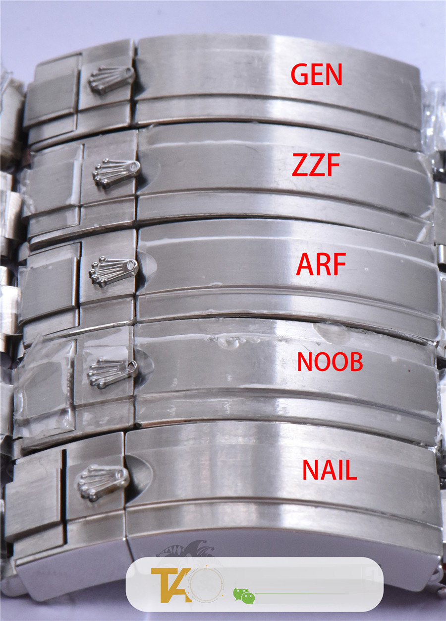 Gerçek-replika karşılaştırması: ZZ Factory AR Factory NAIL ve N Factory Rolex siyah su hayaleti replika saatiyle orijinalin en detaylı görselli incelemesi — 41. fotoğraf