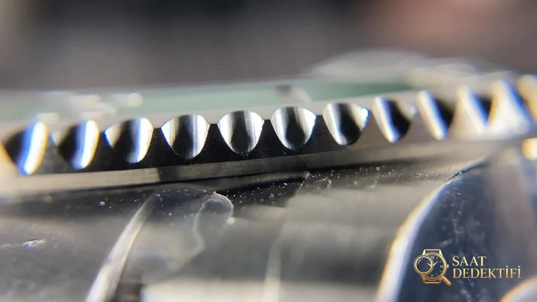 Gerçek-Replika Karşılaştırması: ZZ Factory V2S Rolex Yeşil Su Hayaleti + Clean Yeşil Bezel + Dolu Merkez Mili + İşlenmiş Çubuk İşaretler + Üç Boyutlu Akrep ve Yelkovan, Yükseltilmiş Sürümün Gerçek Çekimleri - Cam Yansıma Önleyici (AR) Kaplama