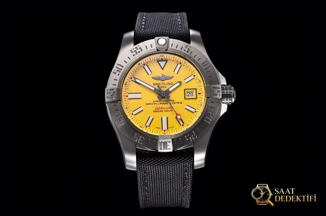 Gerçek tahliye valfli tek saat: GF Factory V2 versiyon Breitling Avenger II Seawolf replika saat (45 mm) incelemesi - Kadran Detayı ve Bezel İşçiliği