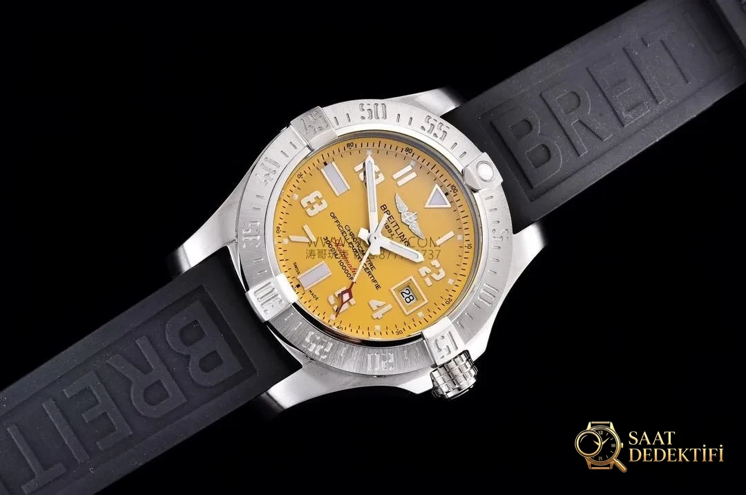 Gerçek tahliye valfli tek saat: GF Factory V2 versiyon Breitling Avenger II Seawolf replika saat (45 mm) incelemesi - Arka Kapak ve Mekanizma Detayı