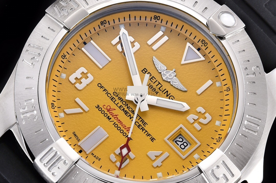 Gerçek tahliye valfli tek saat: GF Factory V2 versiyon Breitling Avenger II Seawolf replika saat (45 mm) incelemesi — 5. fotoğraf