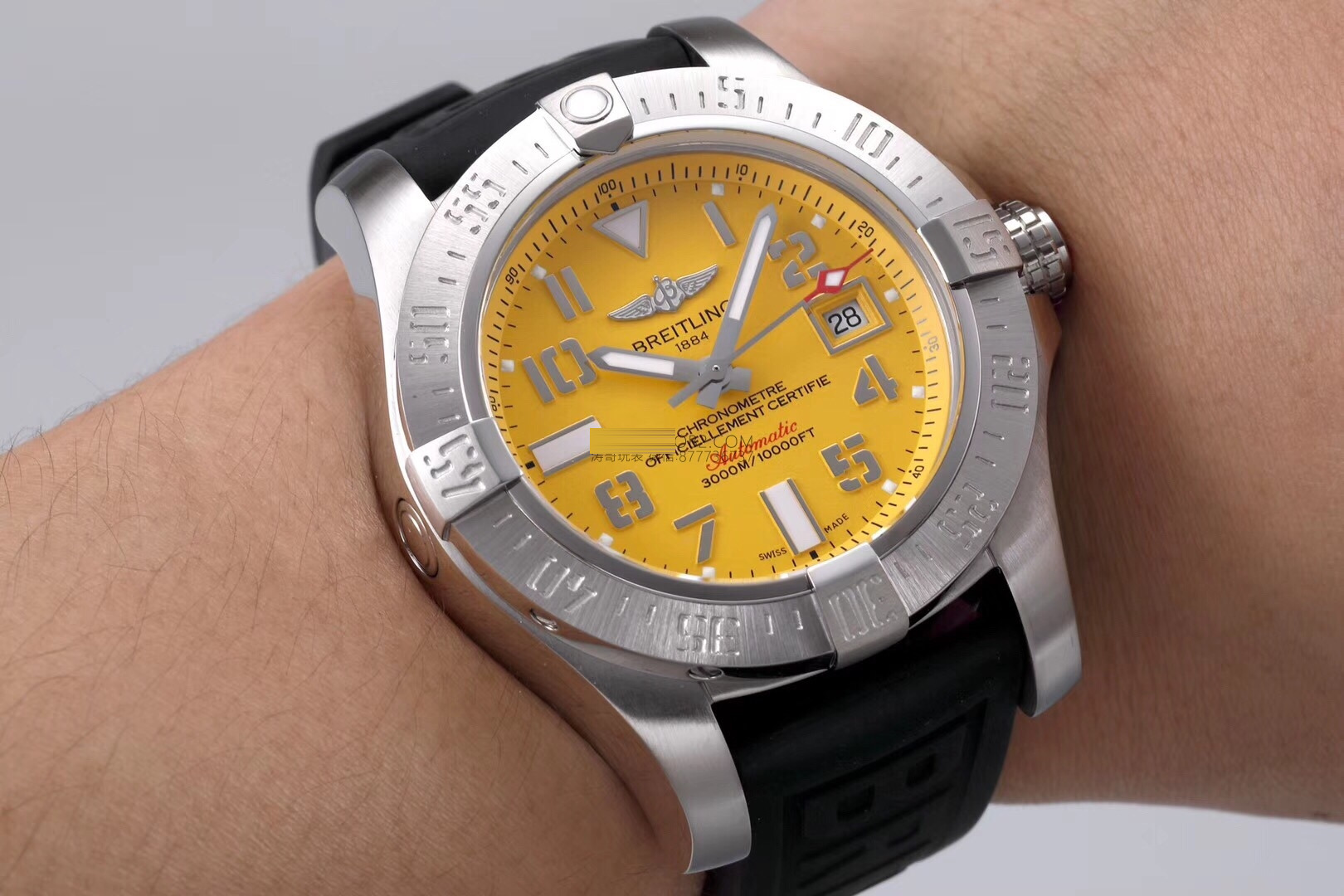Gerçek tahliye valfli tek saat: GF Factory V2 versiyon Breitling Avenger II Seawolf replika saat (45 mm) incelemesi — 14. fotoğraf