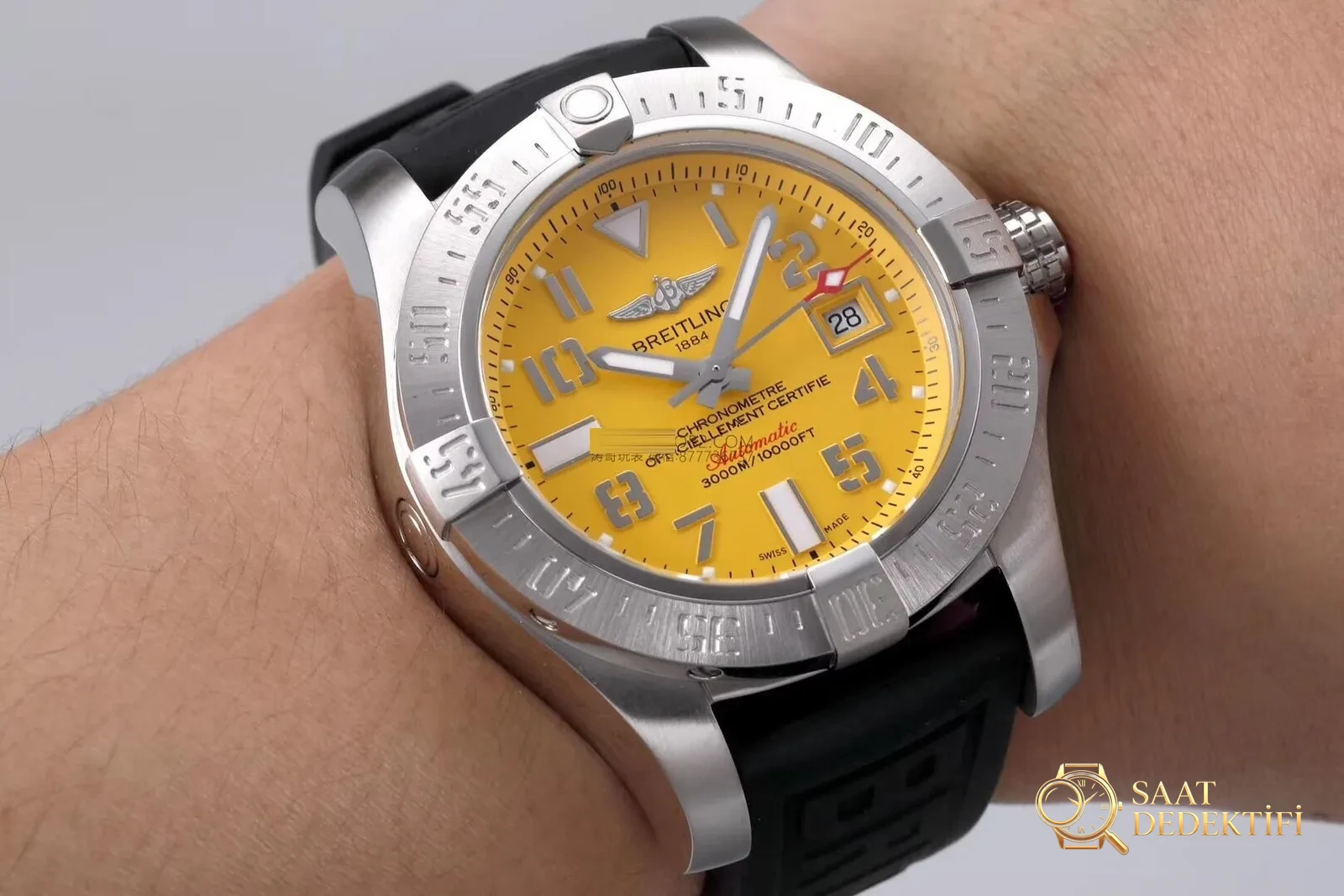 Gerçek tahliye valfli tek saat: GF Factory V2 versiyon Breitling Avenger II Seawolf replika saat (45 mm) incelemesi - Tepe Koruması ve Ayar Fonksiyonu