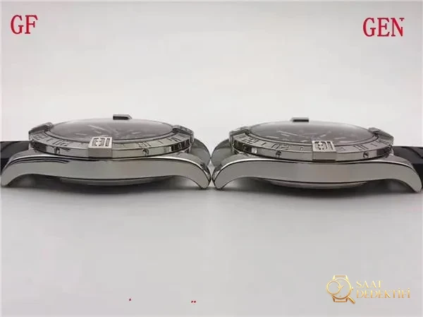 GF Factory V2 Breitling Avenger II GMT A3239011 güncellenmiş versiyon replika saat ile orijinal karşılaştırmalı inceleme - Arka Kapak ve Mekanizma Detayı