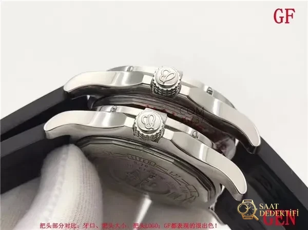 GF Factory V2 Breitling Avenger II GMT A3239011 güncellenmiş versiyon replika saat ile orijinal karşılaştırmalı inceleme - Bilezik, Toka ve Klips Mekanizması