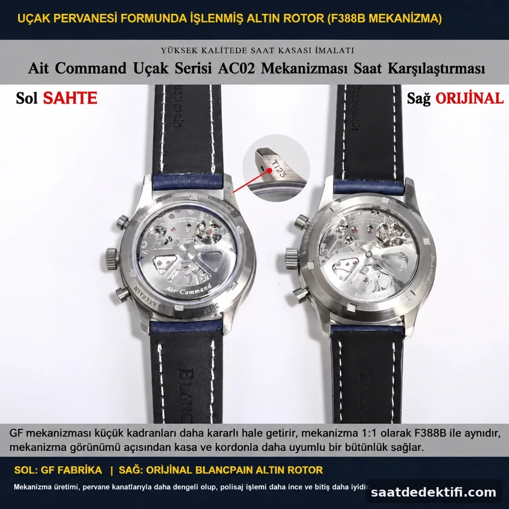 GF Factory F388B kalibre üzerinde pervane formunda altın rotor