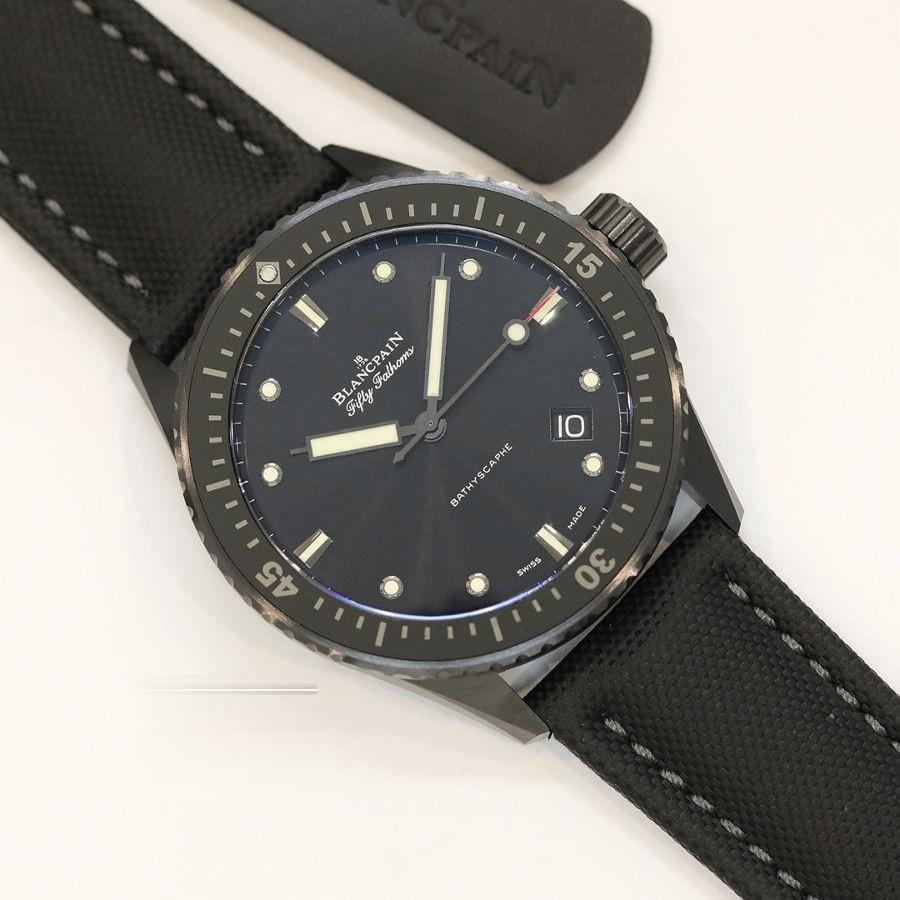 GF Factory Blancpain Fifty Fathoms 5000-0130-B52A Kol Saati (Seramik Kasa) — 3. fotoğraf